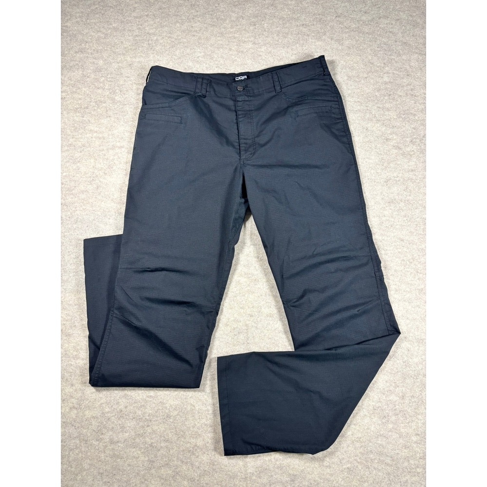 CQR Mens Tactical Ripstop Pants Black Work Cargo Outdoor Trousers 36W 36L